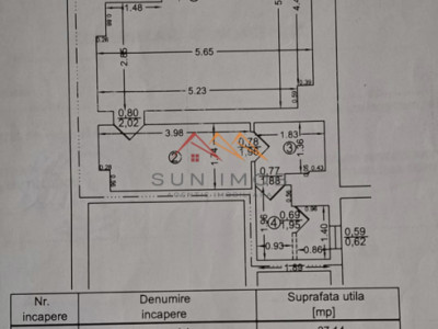 Spatiu de inchiriat, ultracentral, 40 de mp utili, vad format, Campina